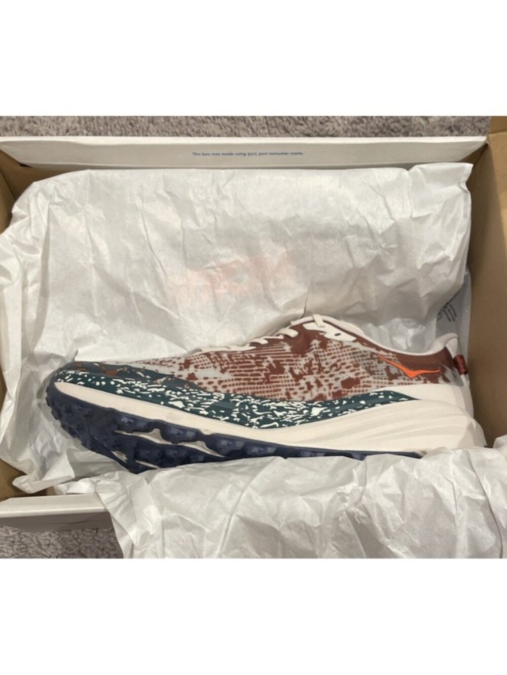 Hoka One One Speedgoat 6 Putty Blue Twilight 1147791-PTYB Men's Size 14D